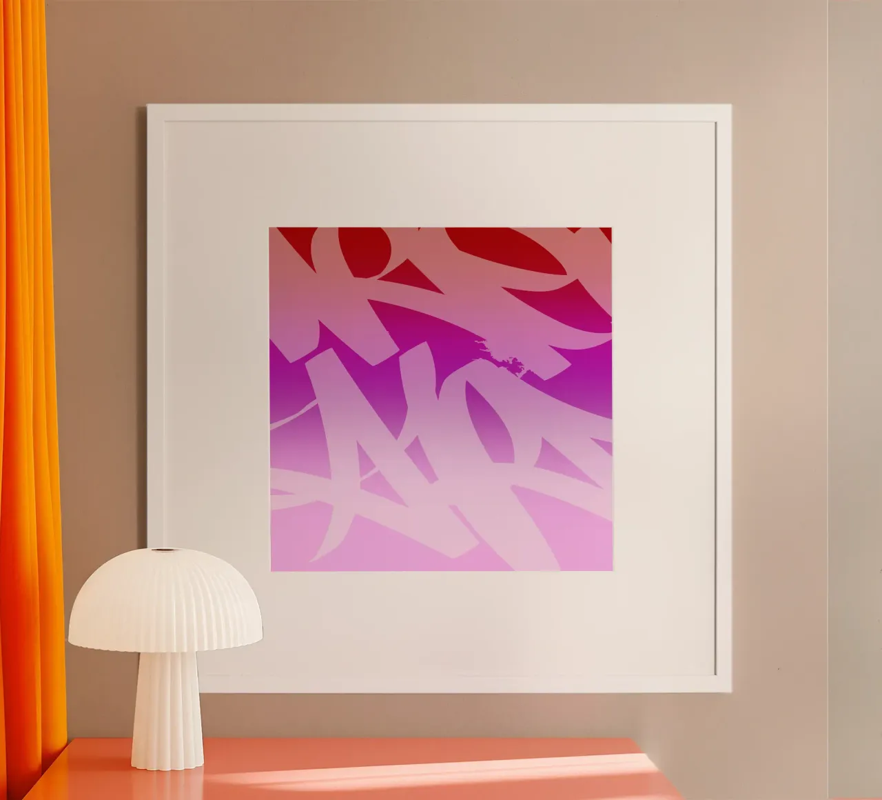 Pinky Graffiti hahnemühle by Flo Klein