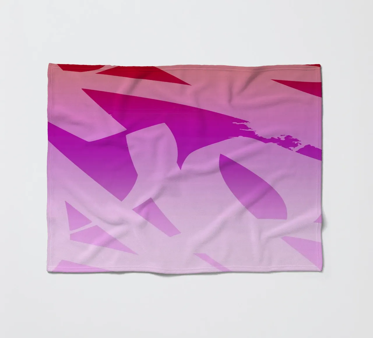 Pinky Graffiti fleece blanket by Flo Klein