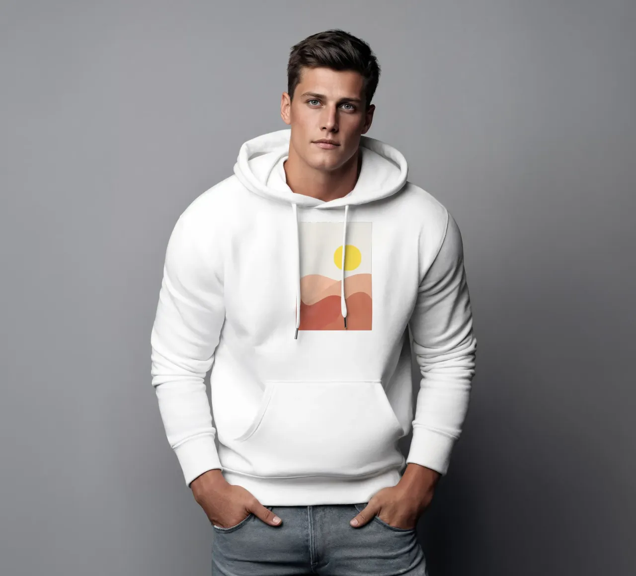 Sole basso felpa con cappuccio da Rose Beck Art