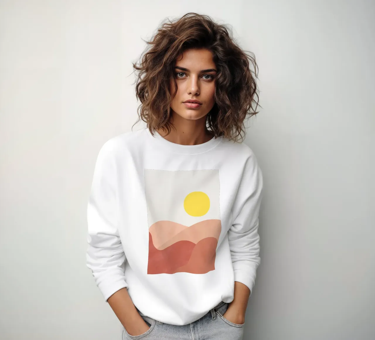 Low Sun sweatshirt by Rose Beck Art