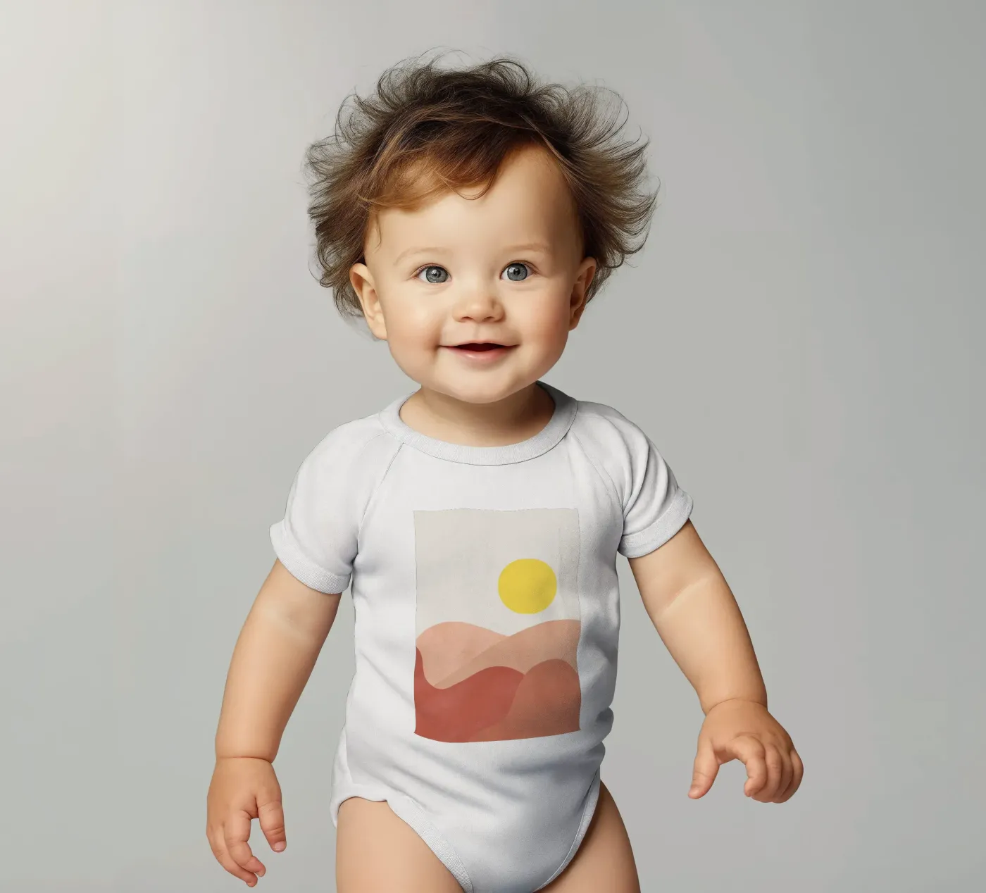 Soleil bas body bébé de Rose Beck Art