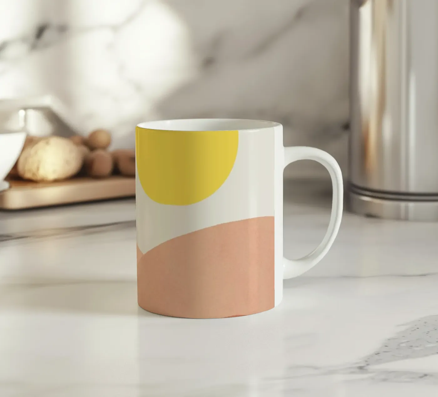 Low Sun ceramic mug by Rose Beck Art