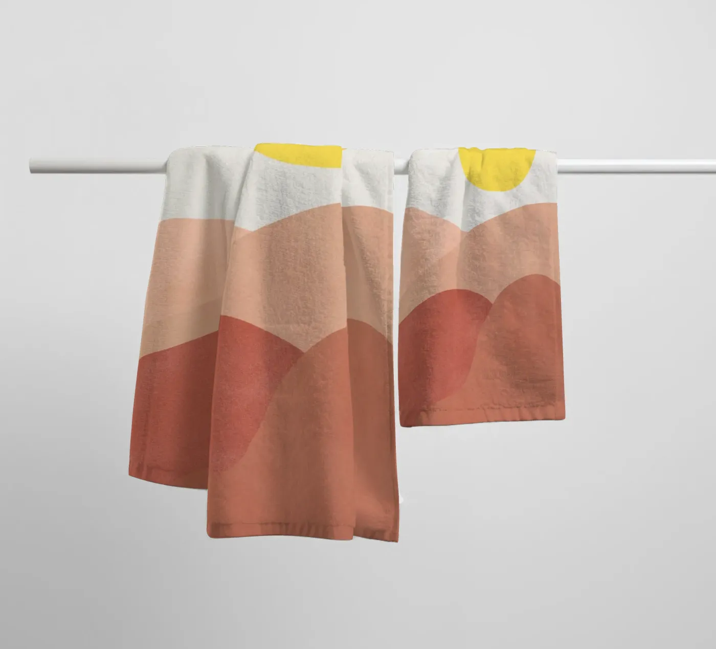 Lage zon badhanddoek van Rose Beck Art