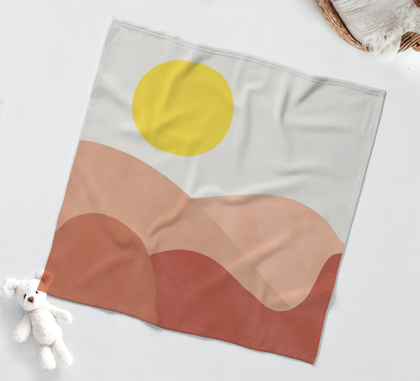 Low Sun coperta in pile da Rose Beck Art