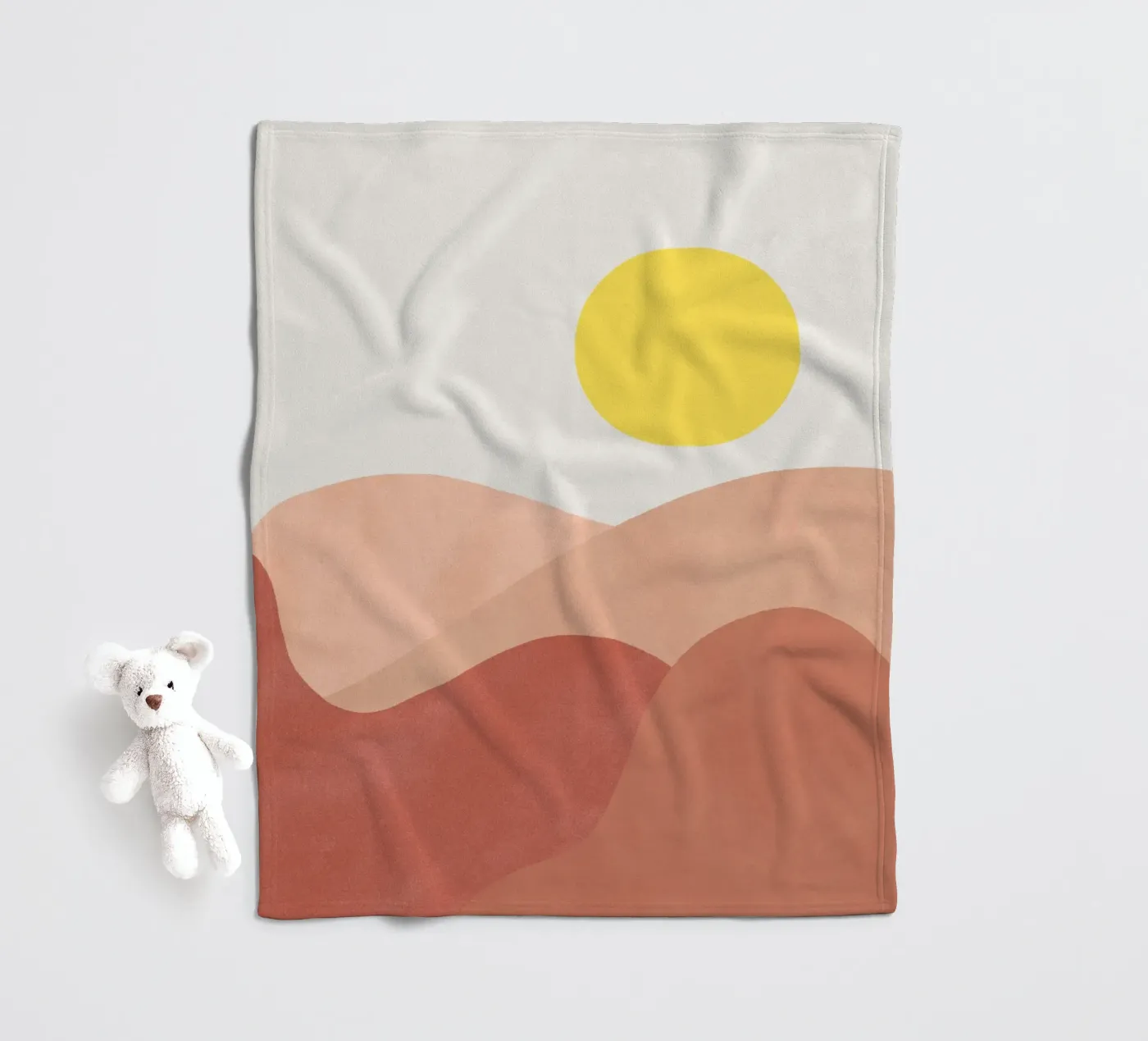 Low Sun fleece blanket by Rose Beck Art