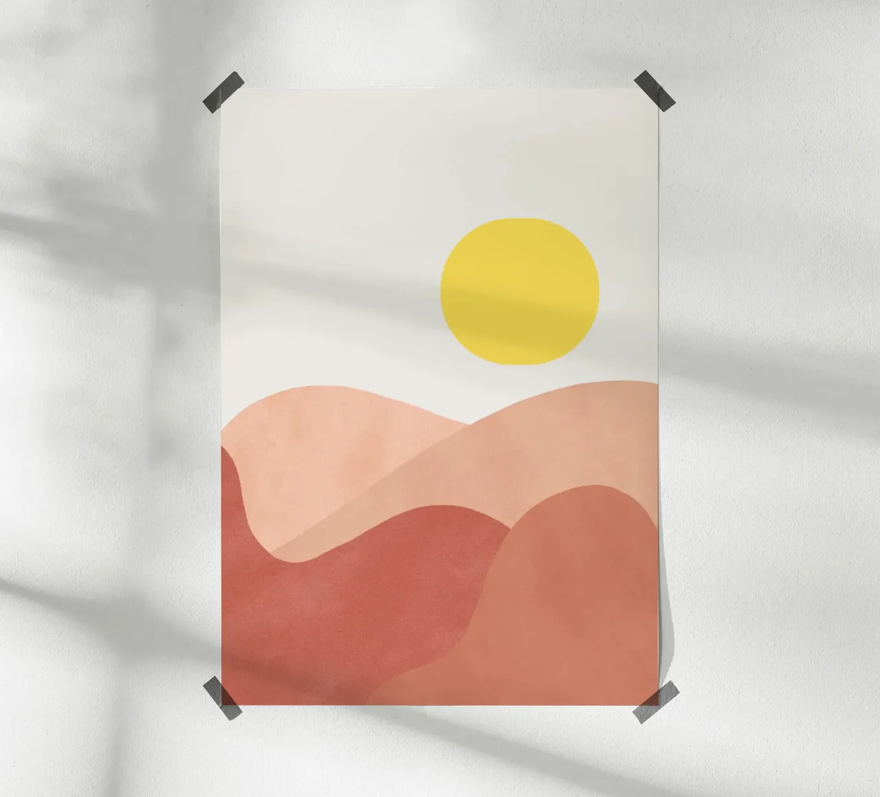 Sole basso poster da Rose Beck Art