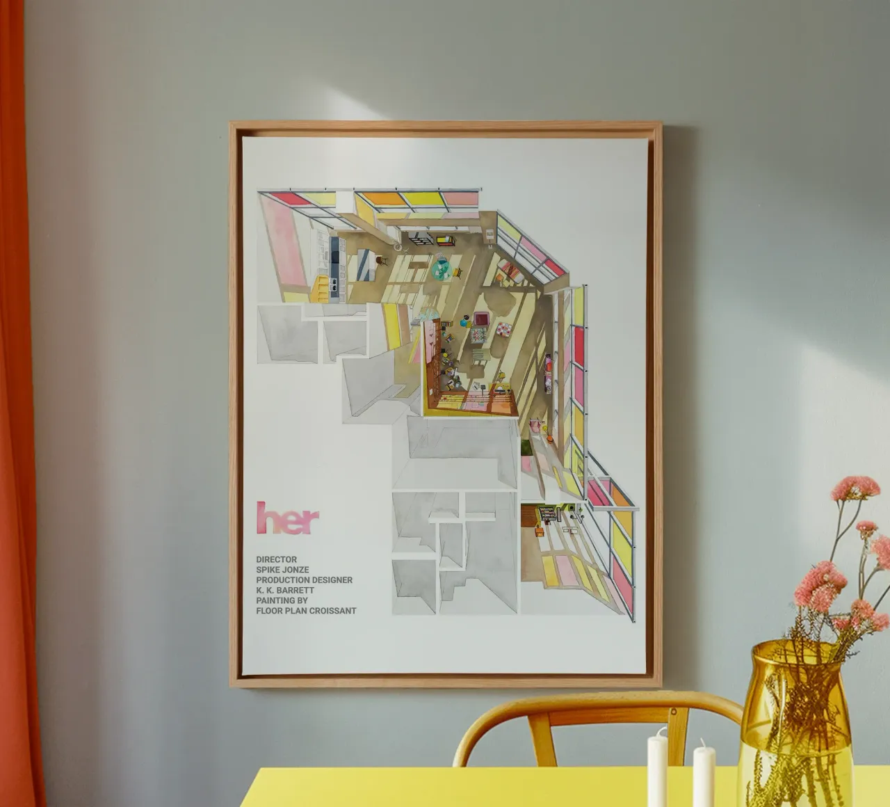 Her – A Love Beyond Screens tela con Cornice a cassetta da Attaboy Dsgn