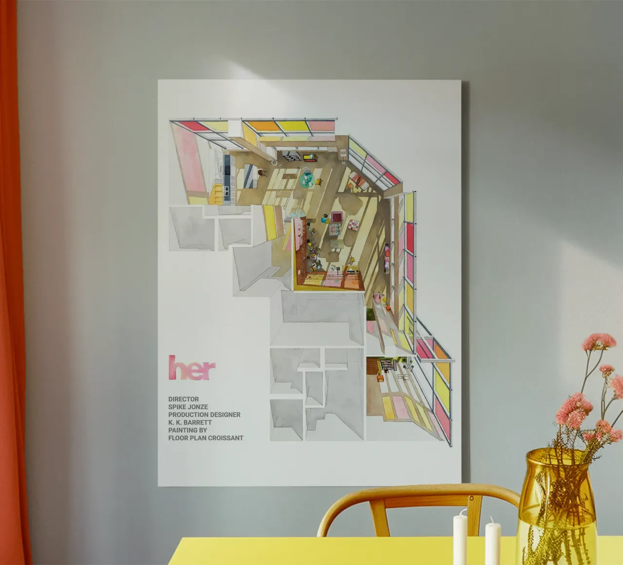 Her – A Love Beyond Screens tela con Cornice a cassetta da Attaboy Dsgn