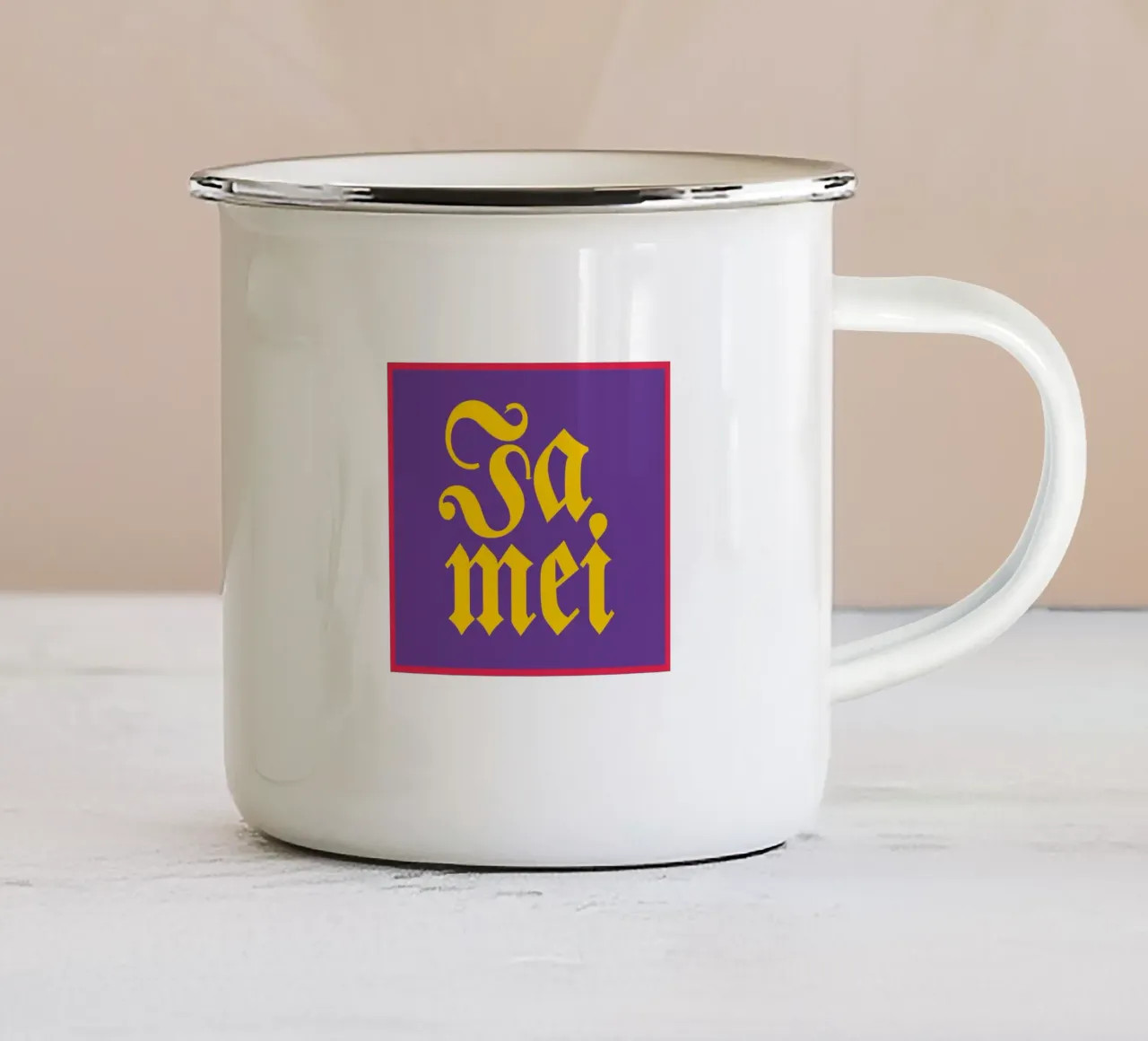 Ja mei tazza in smalto da Flo Klein