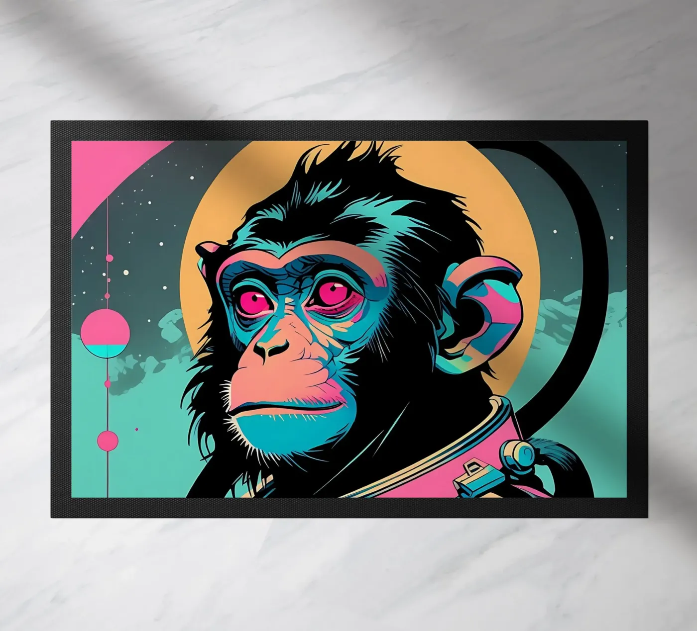 Monkey_Style_D_1 doormat by Tierisch bunt by LK