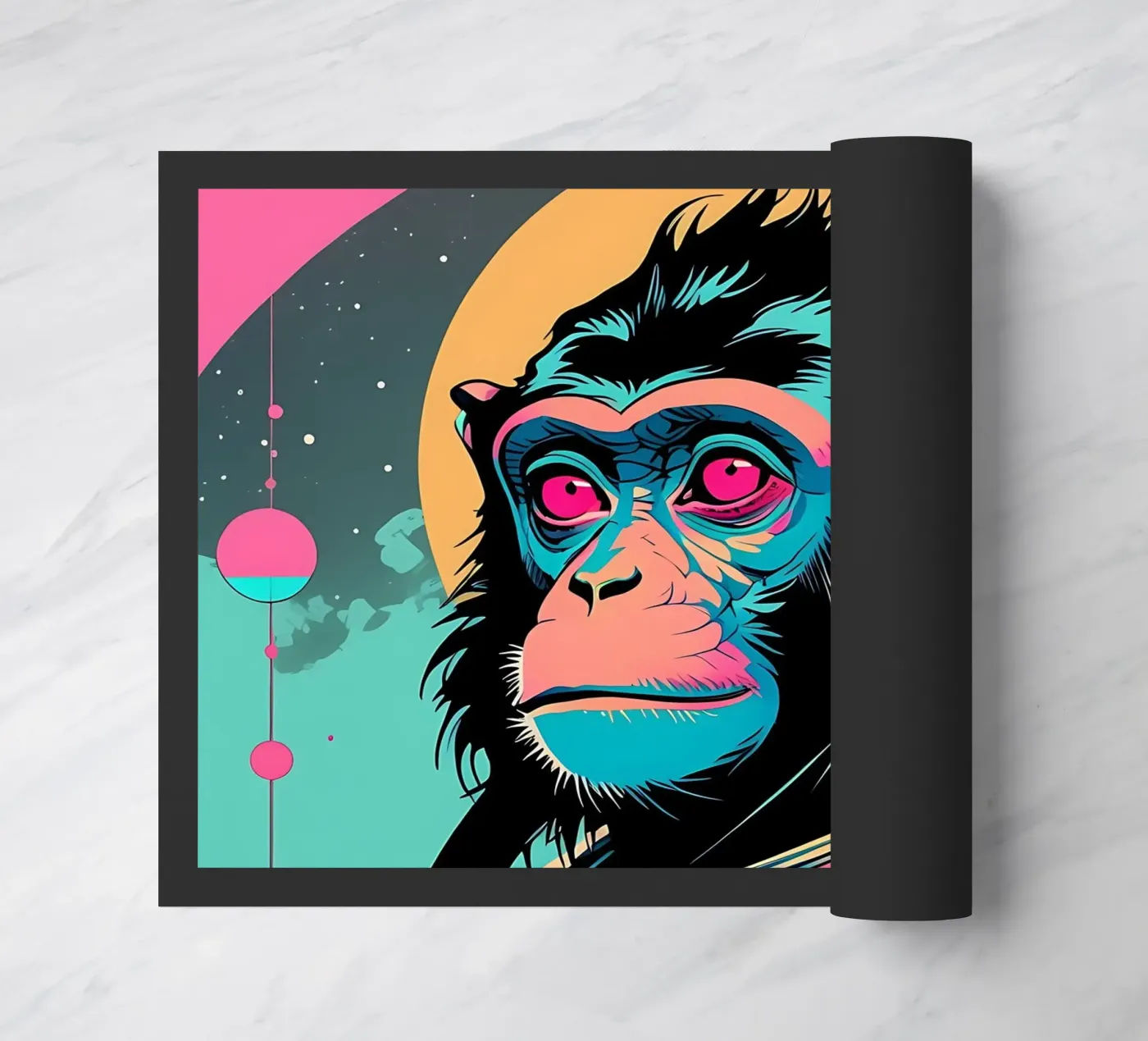 Monkey_Style_D_1 doormat by Tierisch bunt by LK