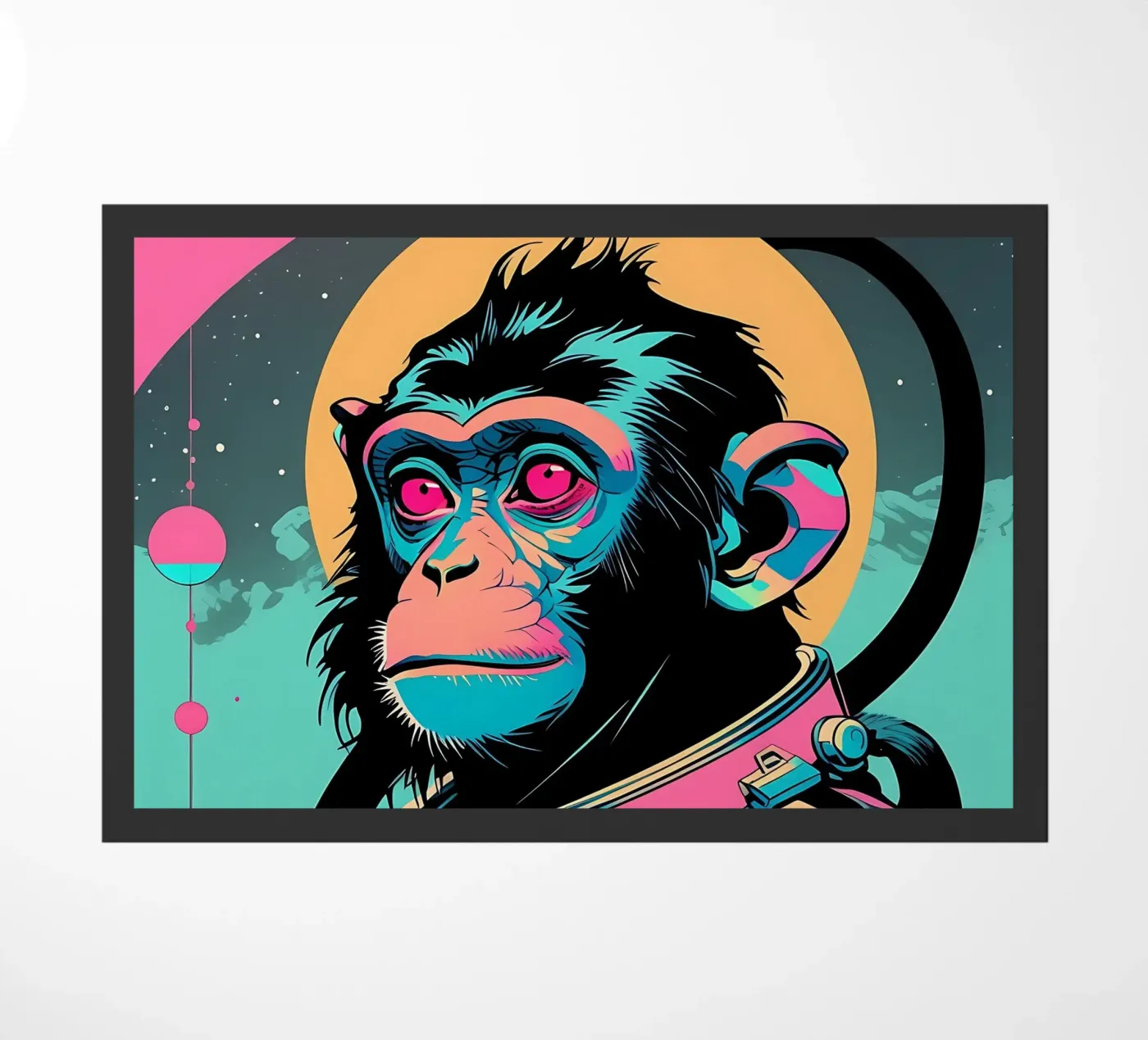 Monkey_Style_D_1 doormat by Tierisch bunt by LK