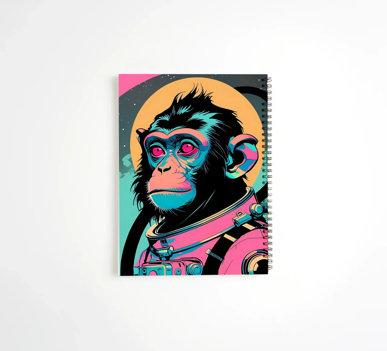 Monkey_Style_D_1 spiral notebook by Tierisch bunt by LK