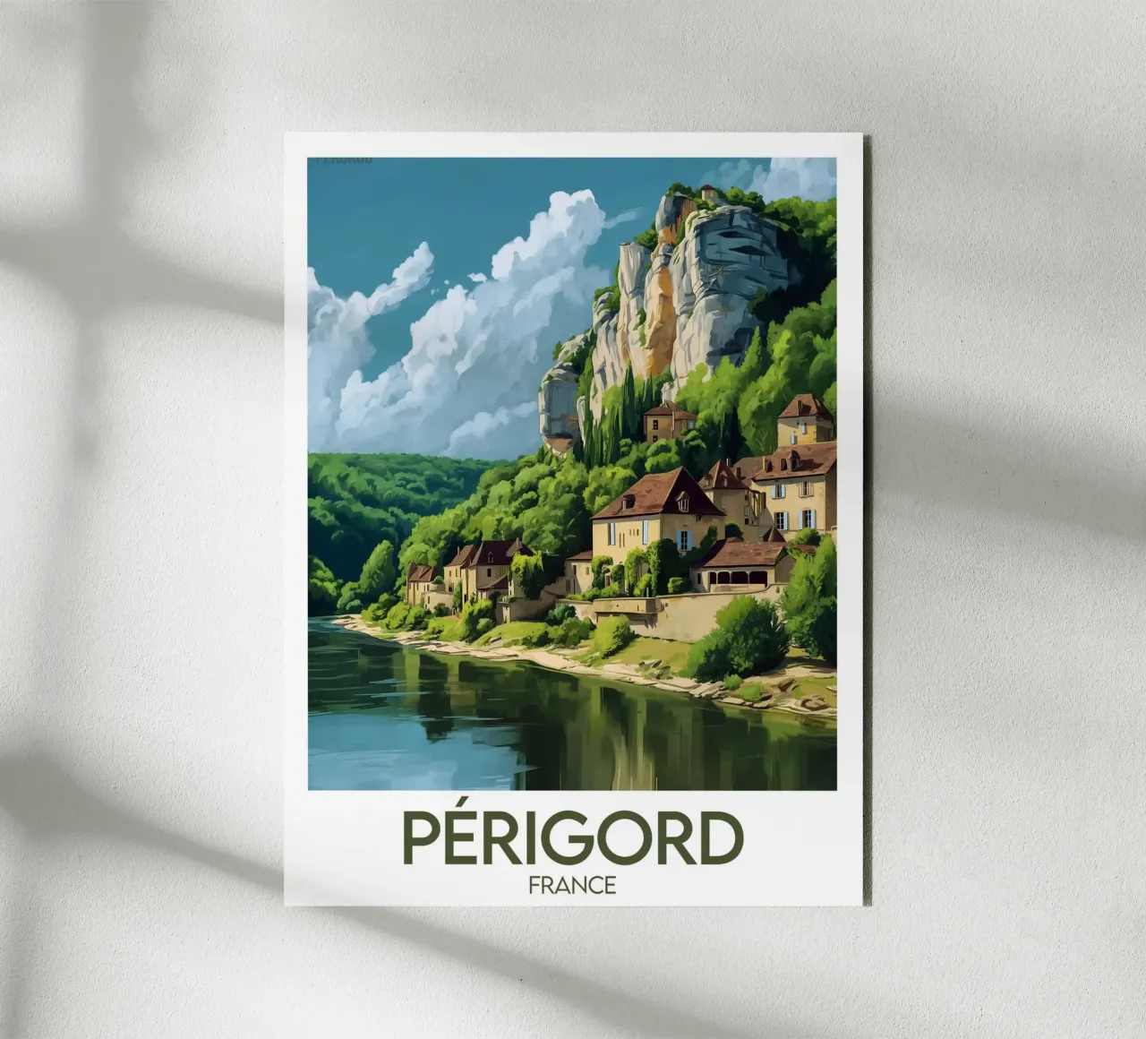 Poster Périgord alluminio dibond da Frame the World