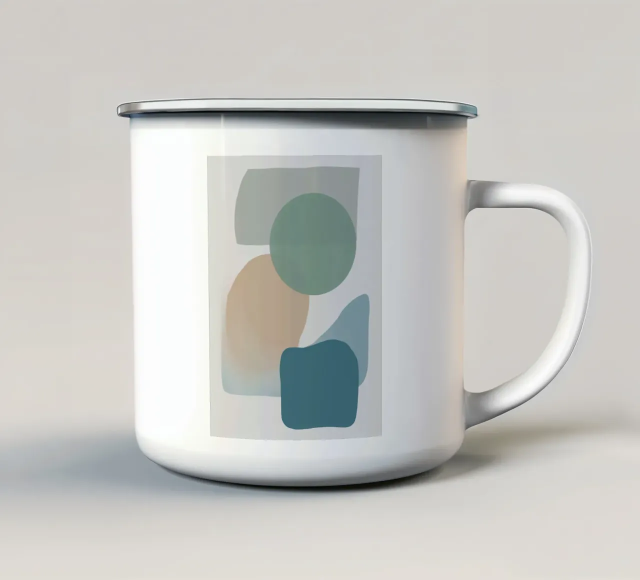 Stratificazione di forme organiche tazza in smalto da Little Dean