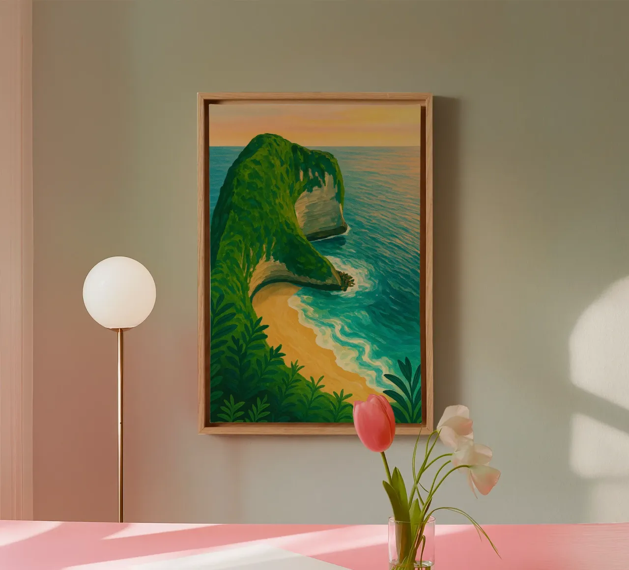 schoonheid van Bali canvas met Baklijst van Aquarevo