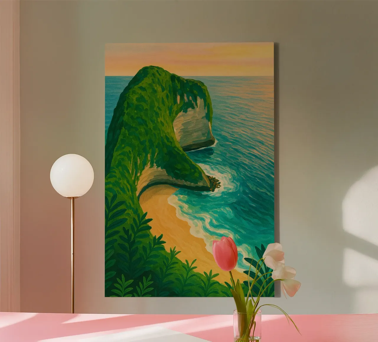 schoonheid van Bali canvas met Baklijst van Aquarevo