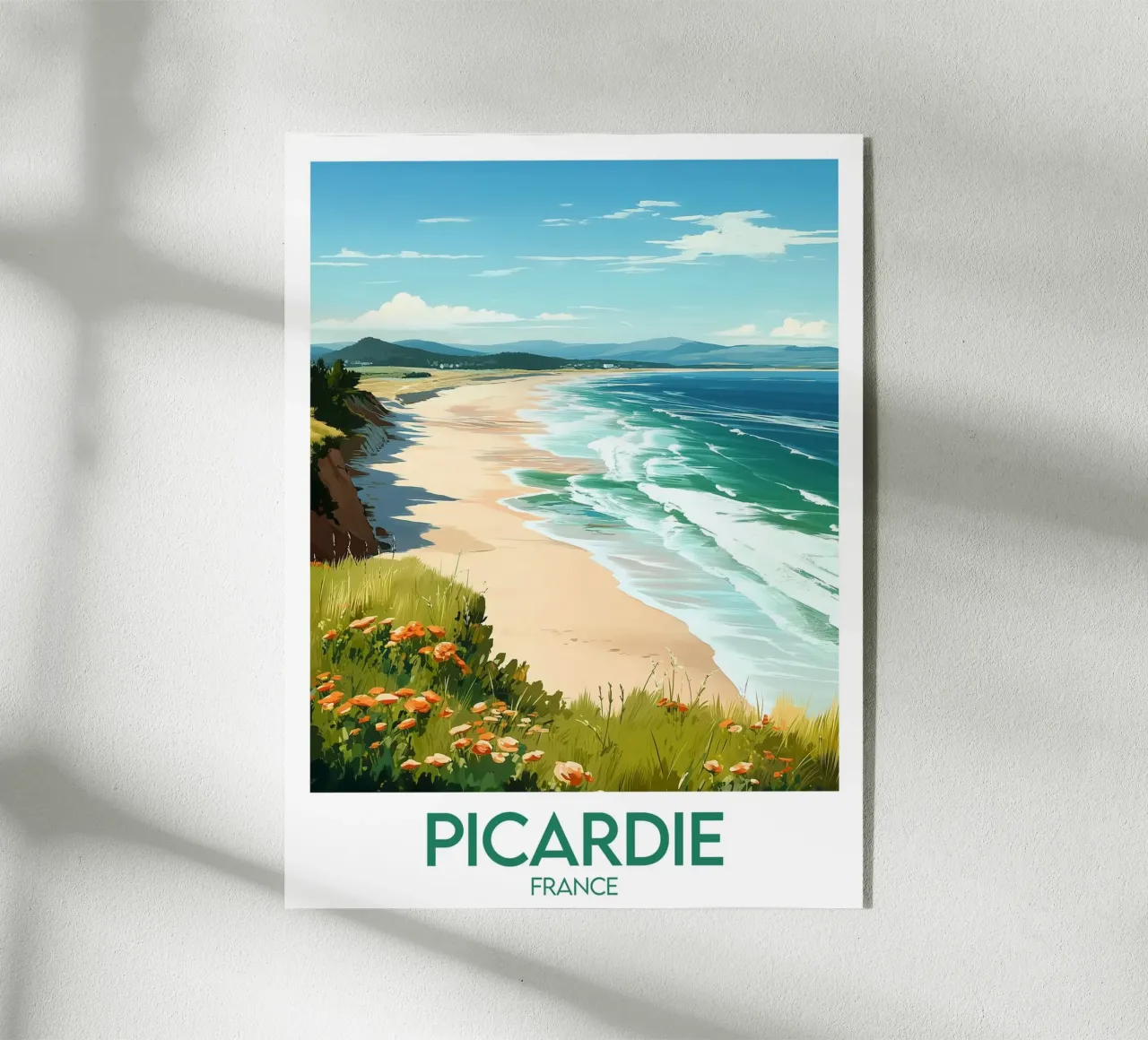 Affiche Picardie plexiglass da Frame the World