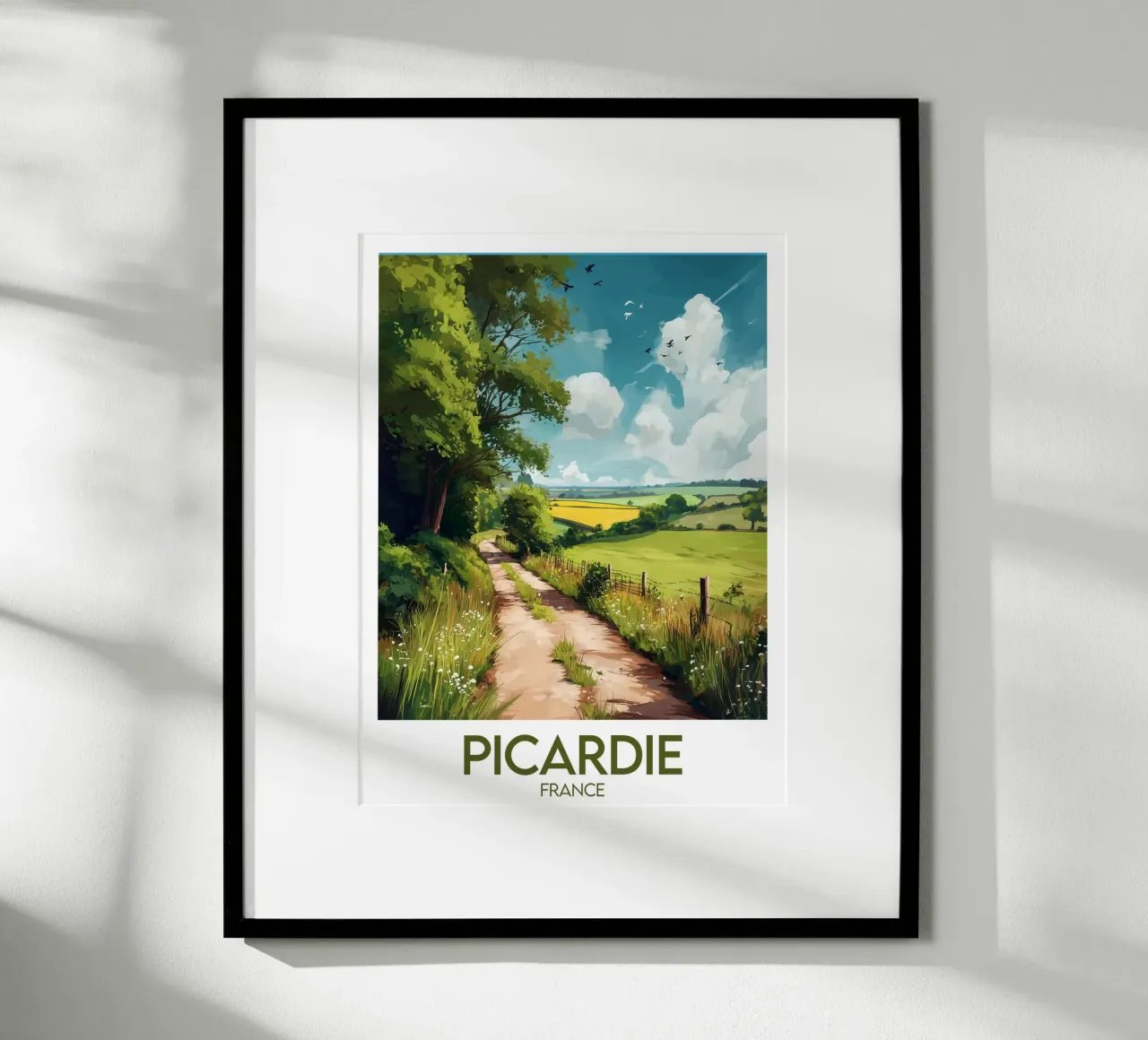 Affiche Picardie carta hahnemühle da Frame the World