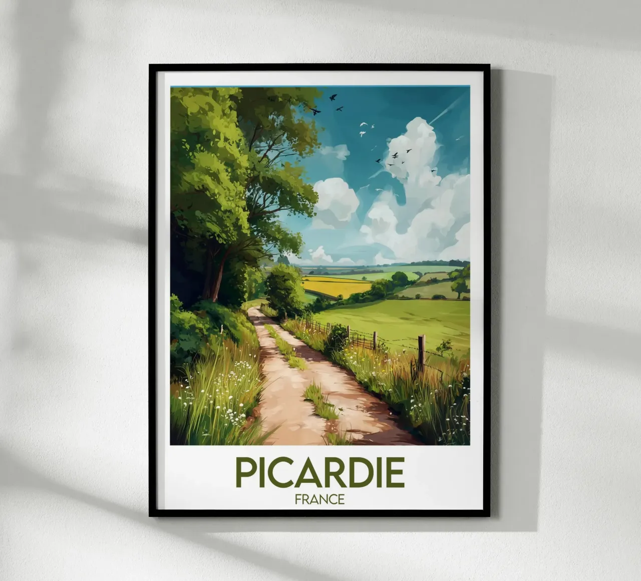 Affiche Picardie carta hahnemühle da Frame the World