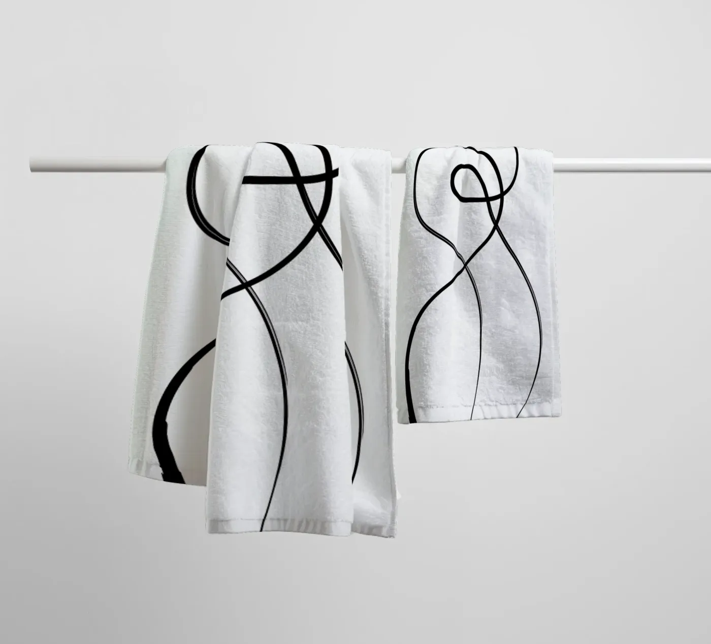 Figure badhanddoek van Graphite