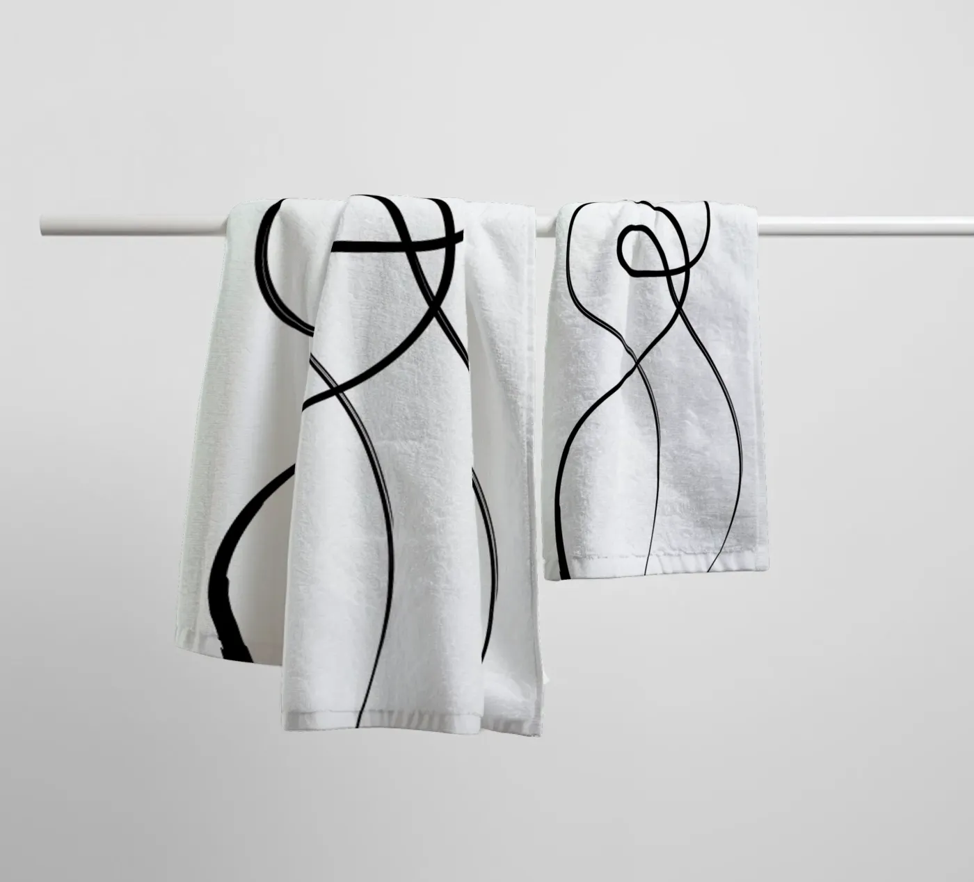 Figure badhanddoek van Graphite