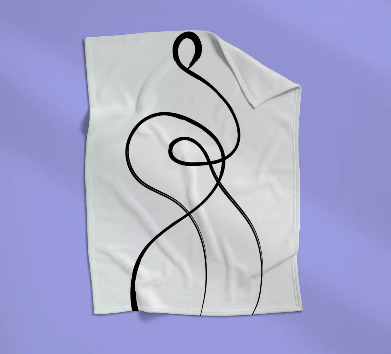 Figure Fleecedecke von Graphite