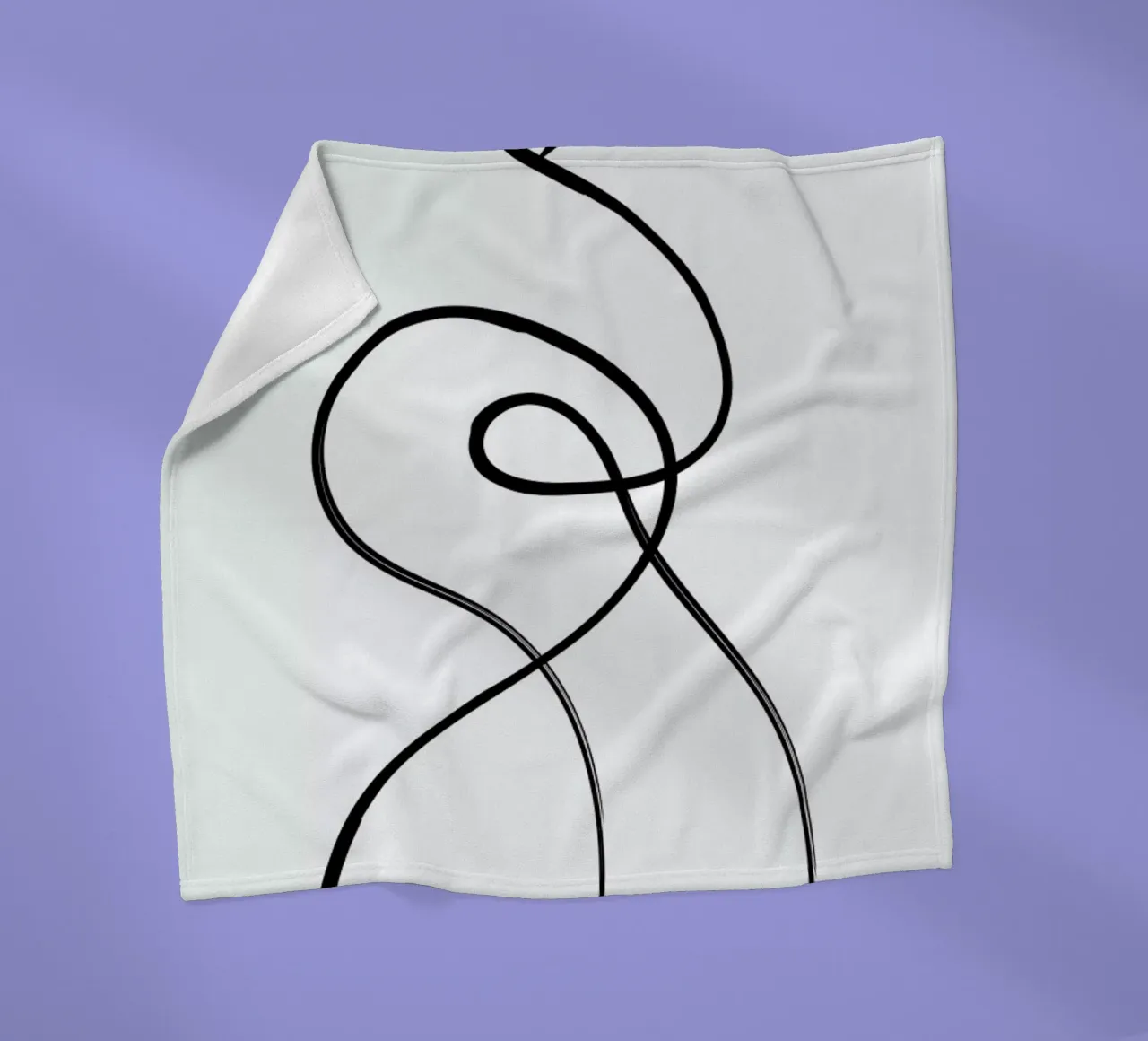 Figure Fleecedecke von Graphite