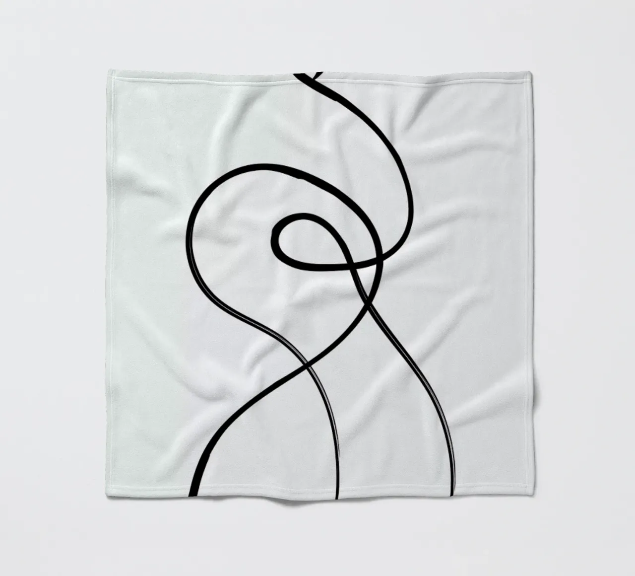 Figure Fleecedecke von Graphite