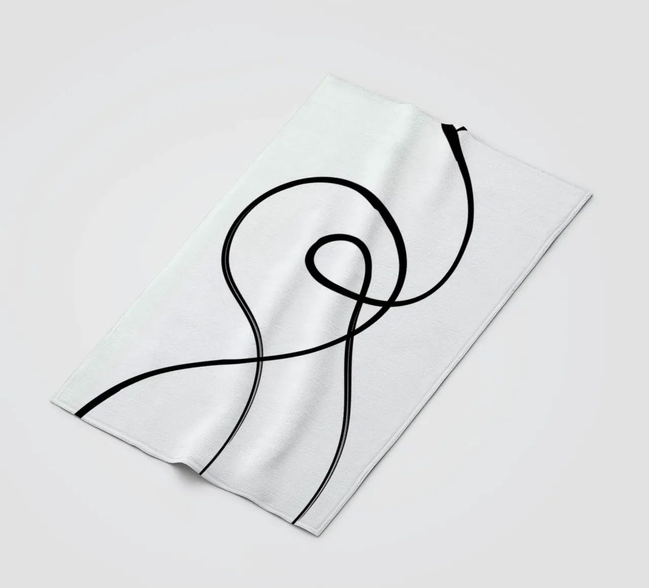 Figure Fleecedecke von Graphite