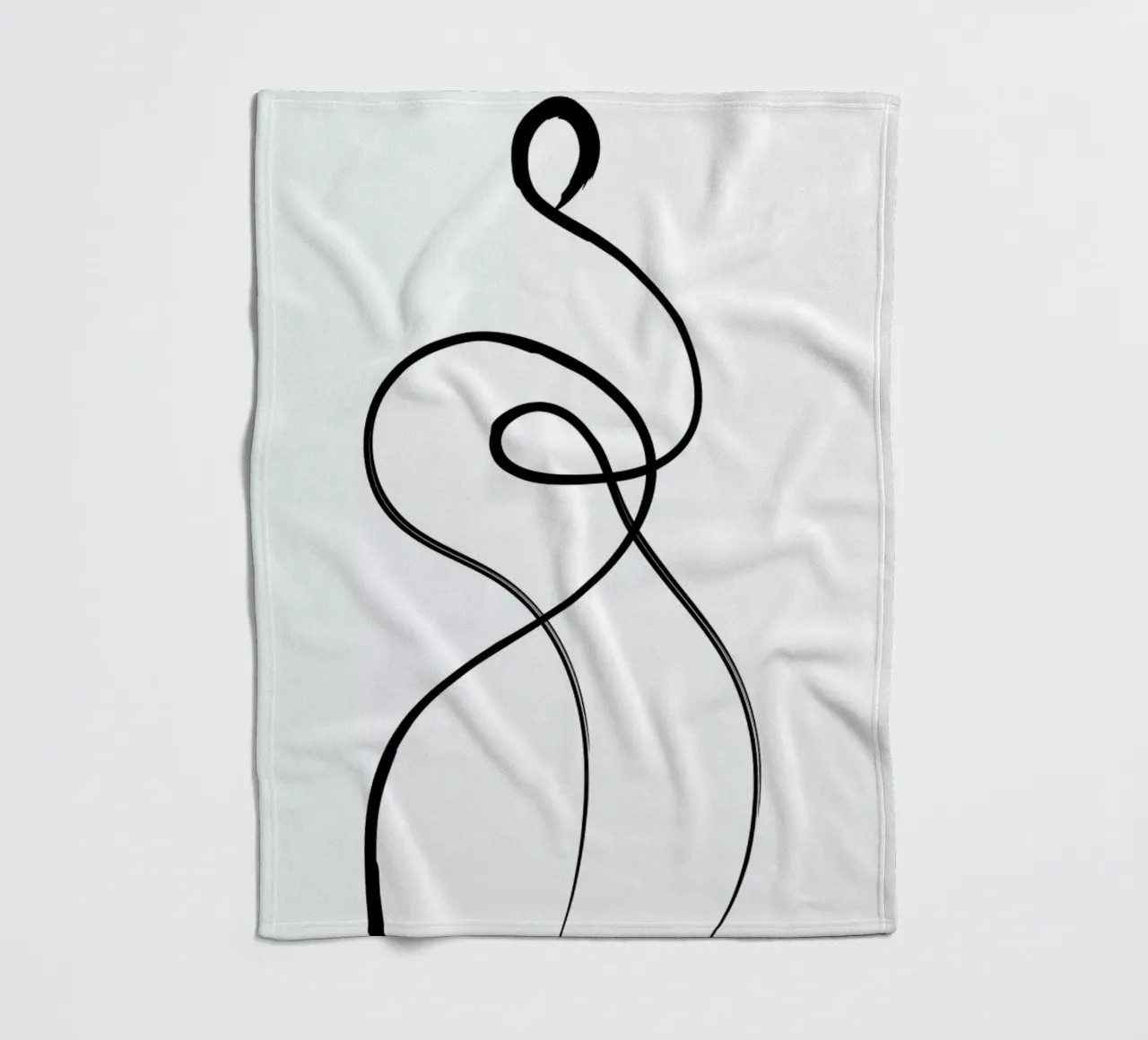 Figure Fleecedecke von Graphite