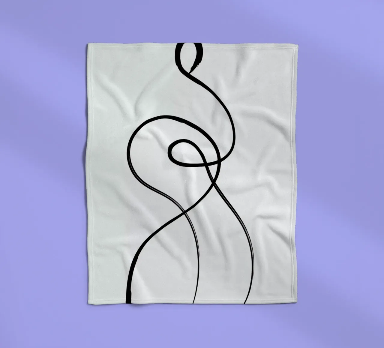 Figure Fleecedecke von Graphite