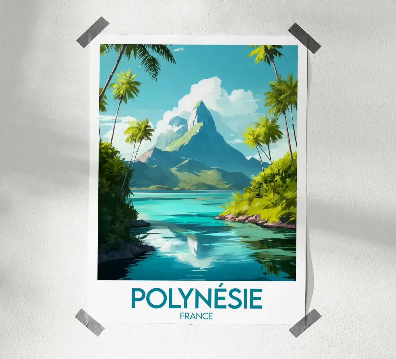 Poster della Polinesia carta hahnemühle da Frame the World