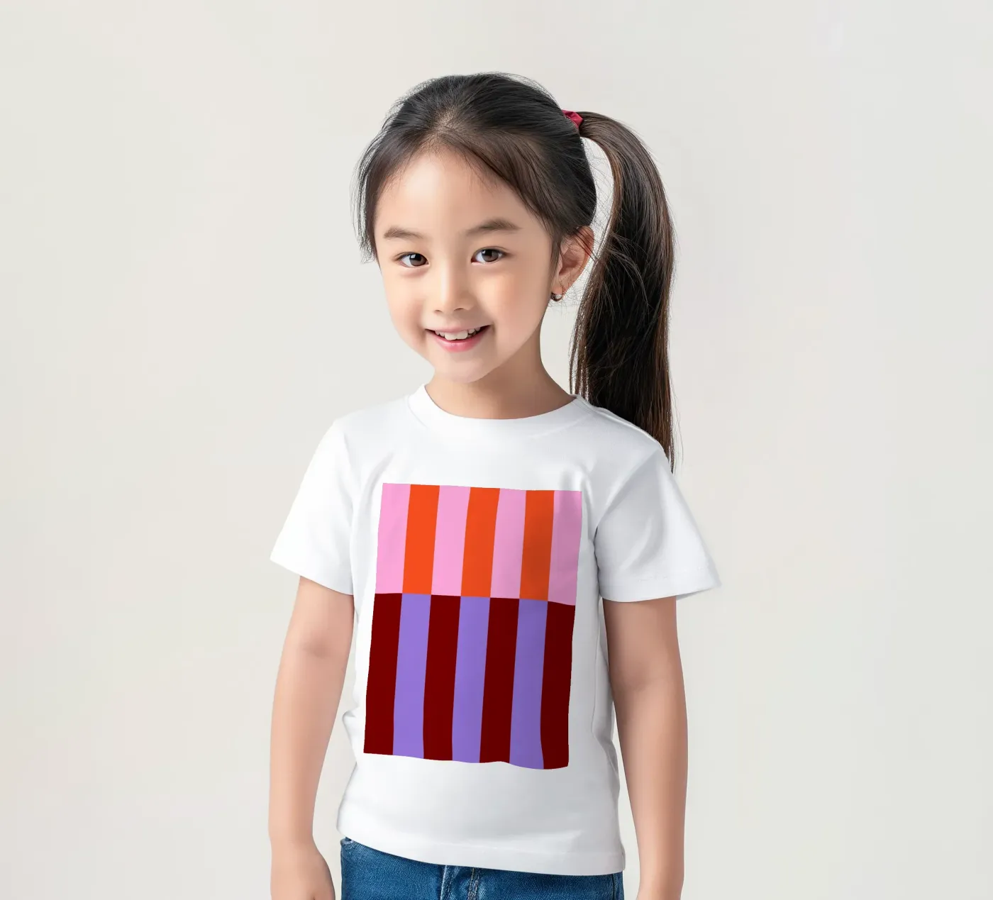 Barcode Illusion t-shirt bambini da susanapaz