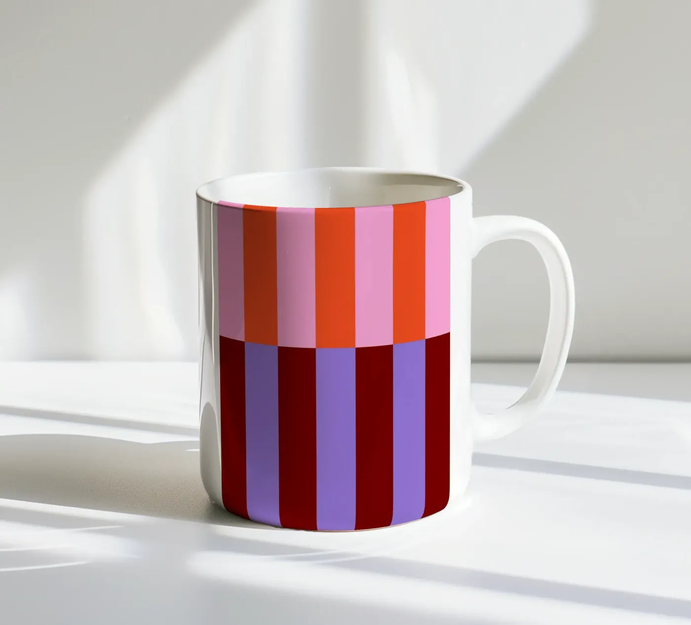 Barcode Illusion ceramic mug by susanapaz