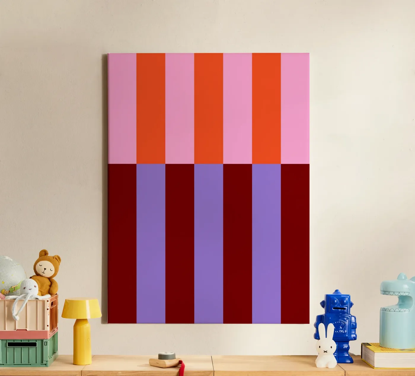 Barcode Illusion tela da susanapaz