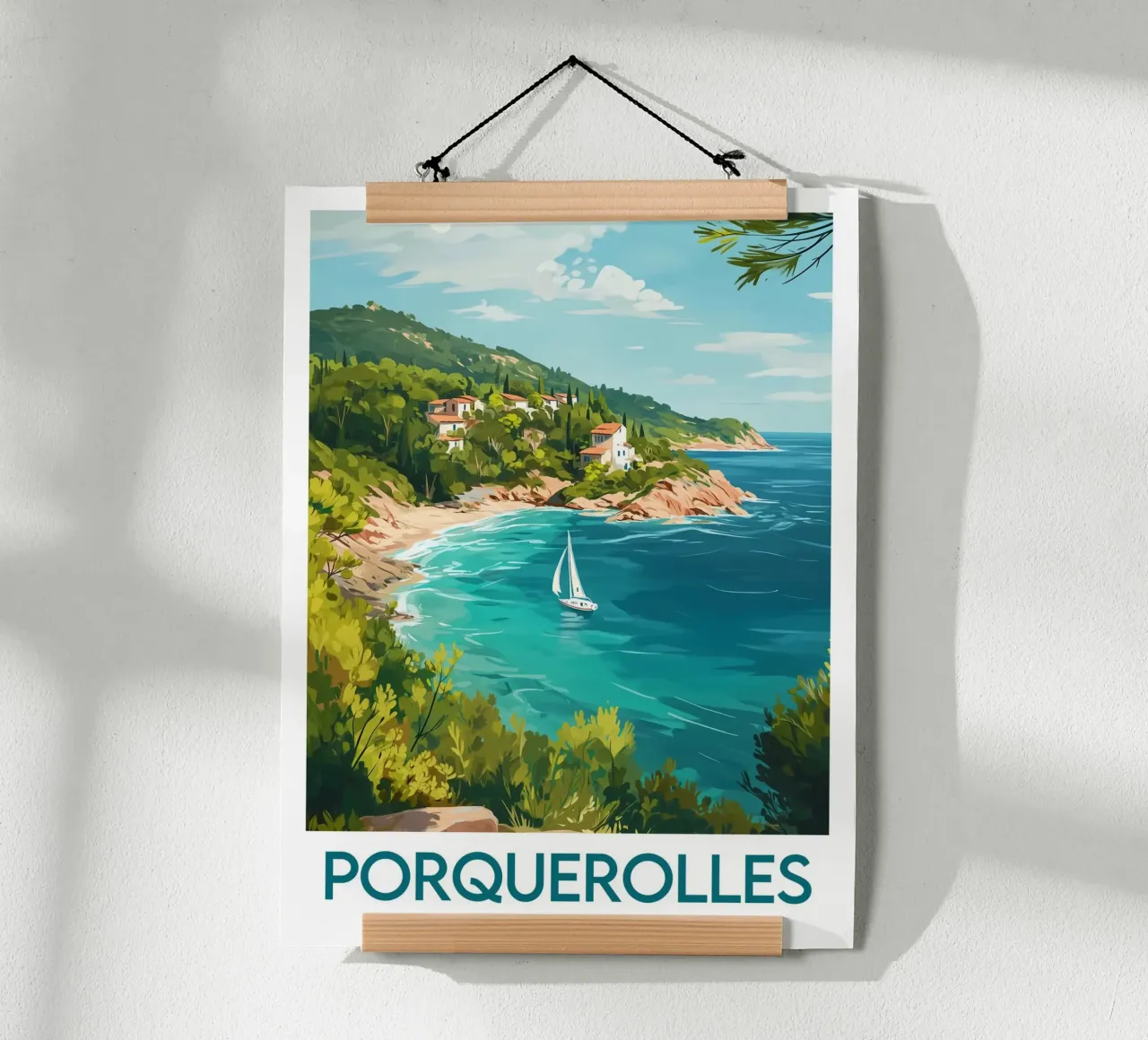 Poster Porquerolles Frankreich Poster von Frame the World