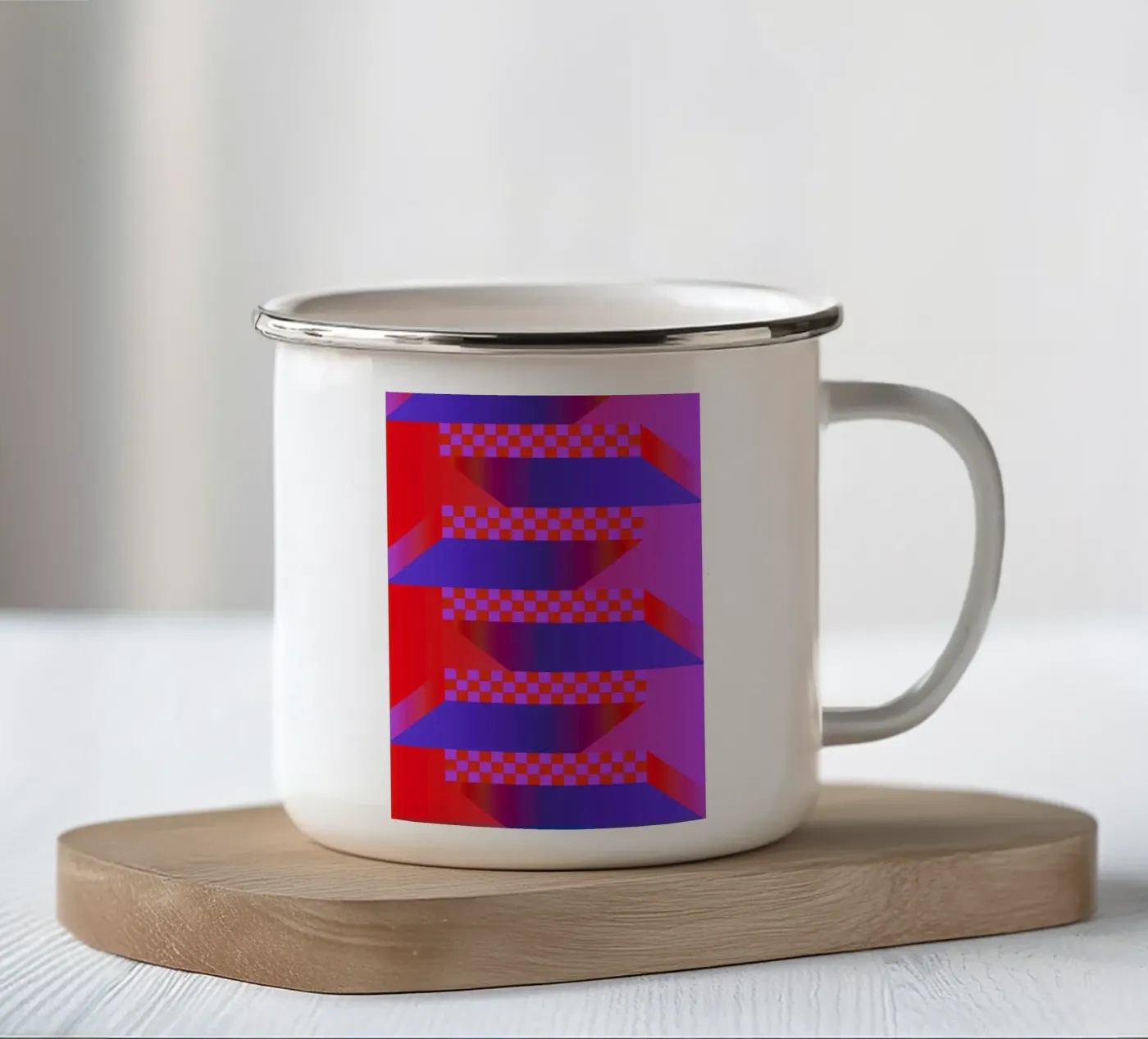 Elevation tazza in smalto da La Come Di