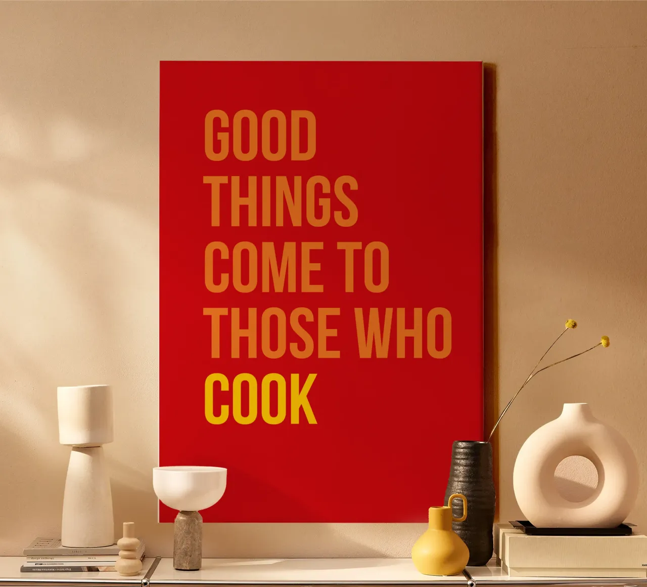 Good things come to those who cook canvas by Thirty3A