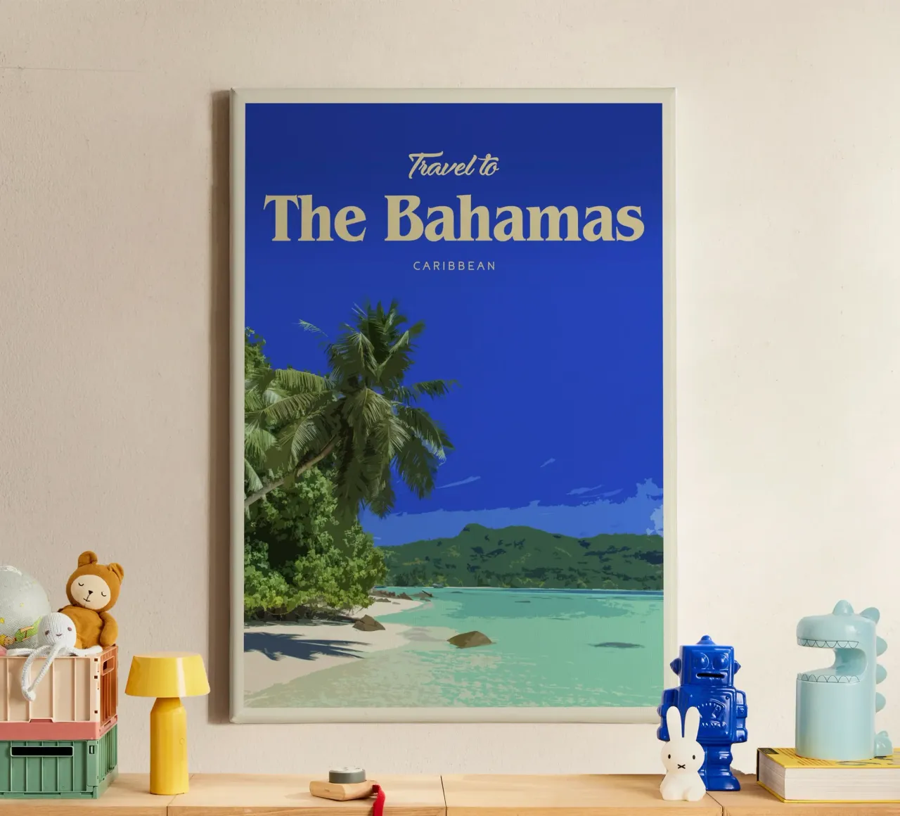 Reizen naar de Bahama's canvas met Baklijst van Mercury Club