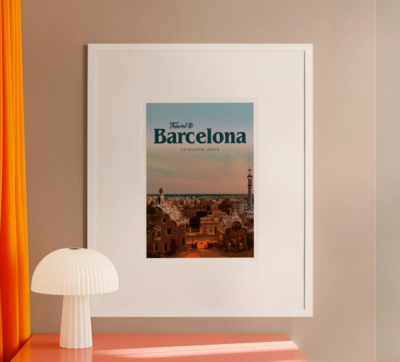Voyage à Barcelone poster de Mercury Club