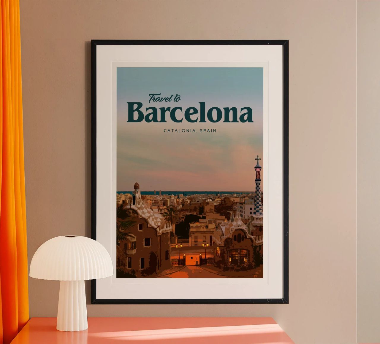 Voyage à Barcelone poster de Mercury Club