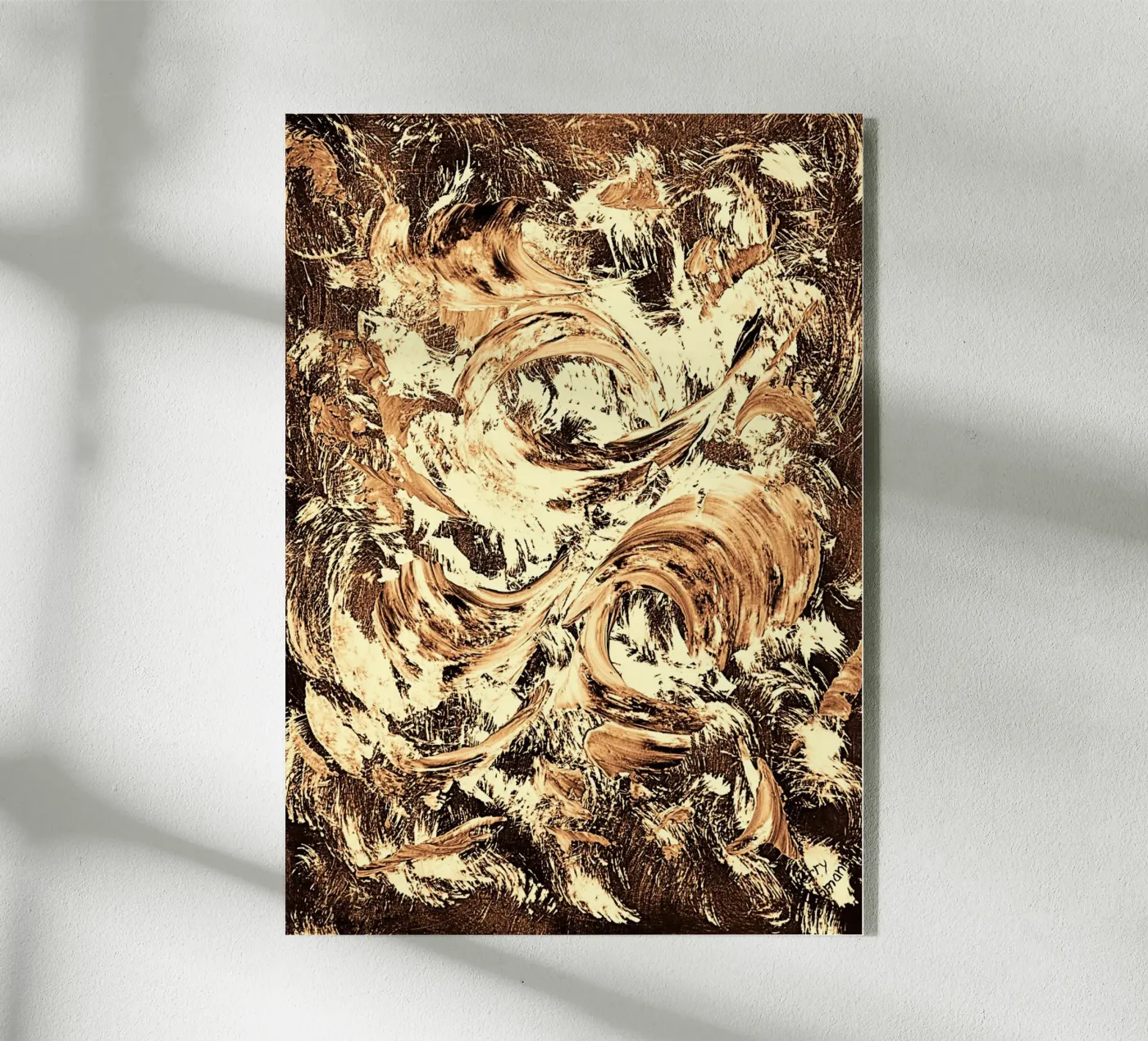 SEPIA 50 plexiglass da Thierry Vobmann Abstract painting