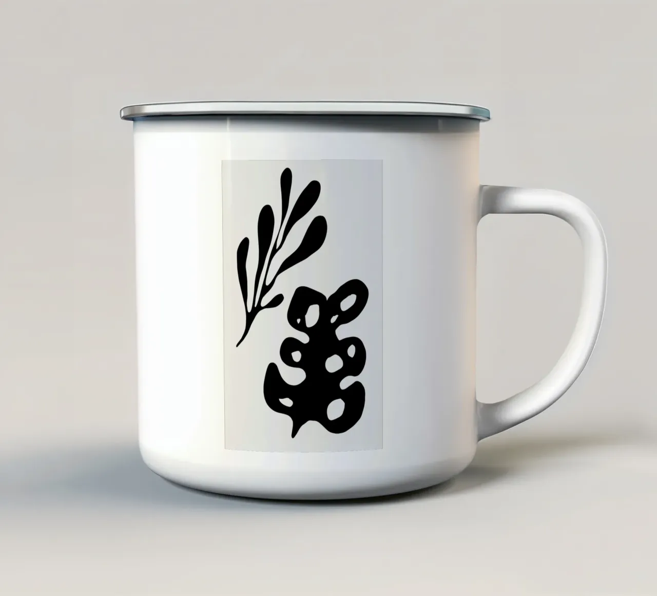 Leaves tazza in smalto da Graphite