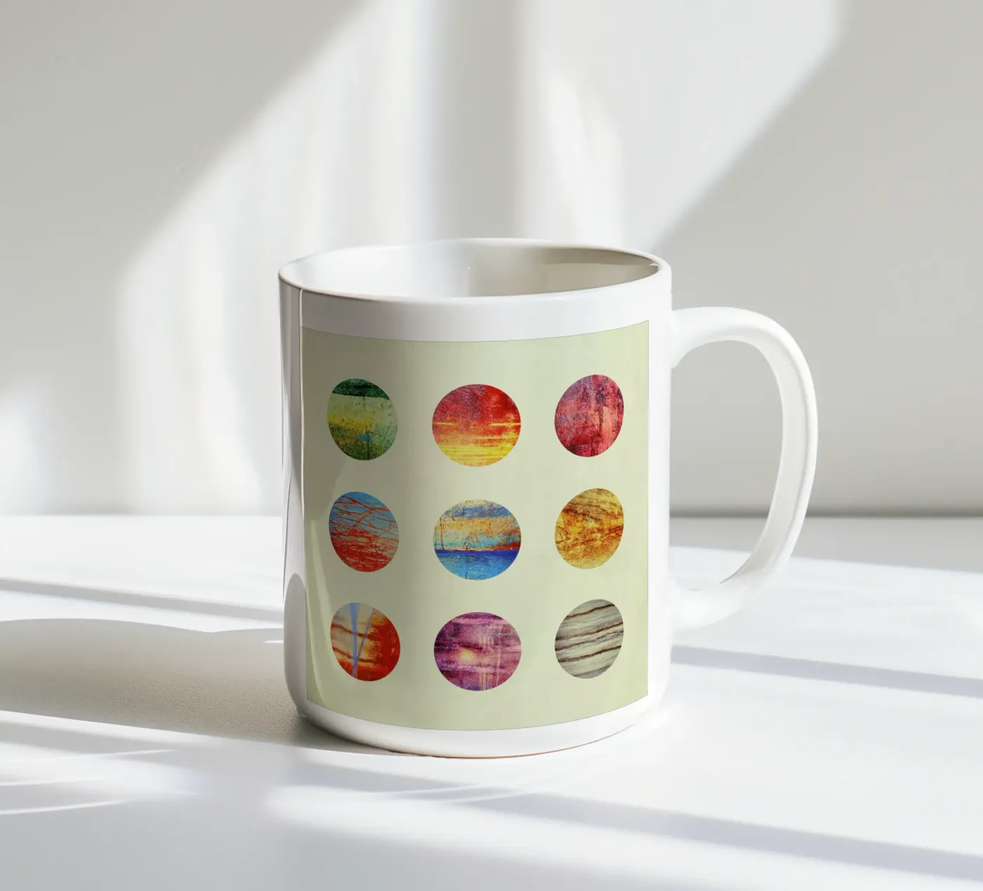 Planets ceramic mug by Elisabeth Fredriksson