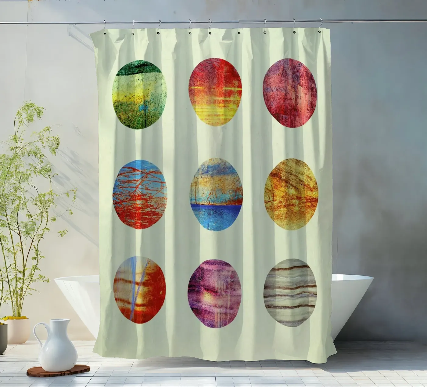 Planets douchegordijn van Elisabeth Fredriksson