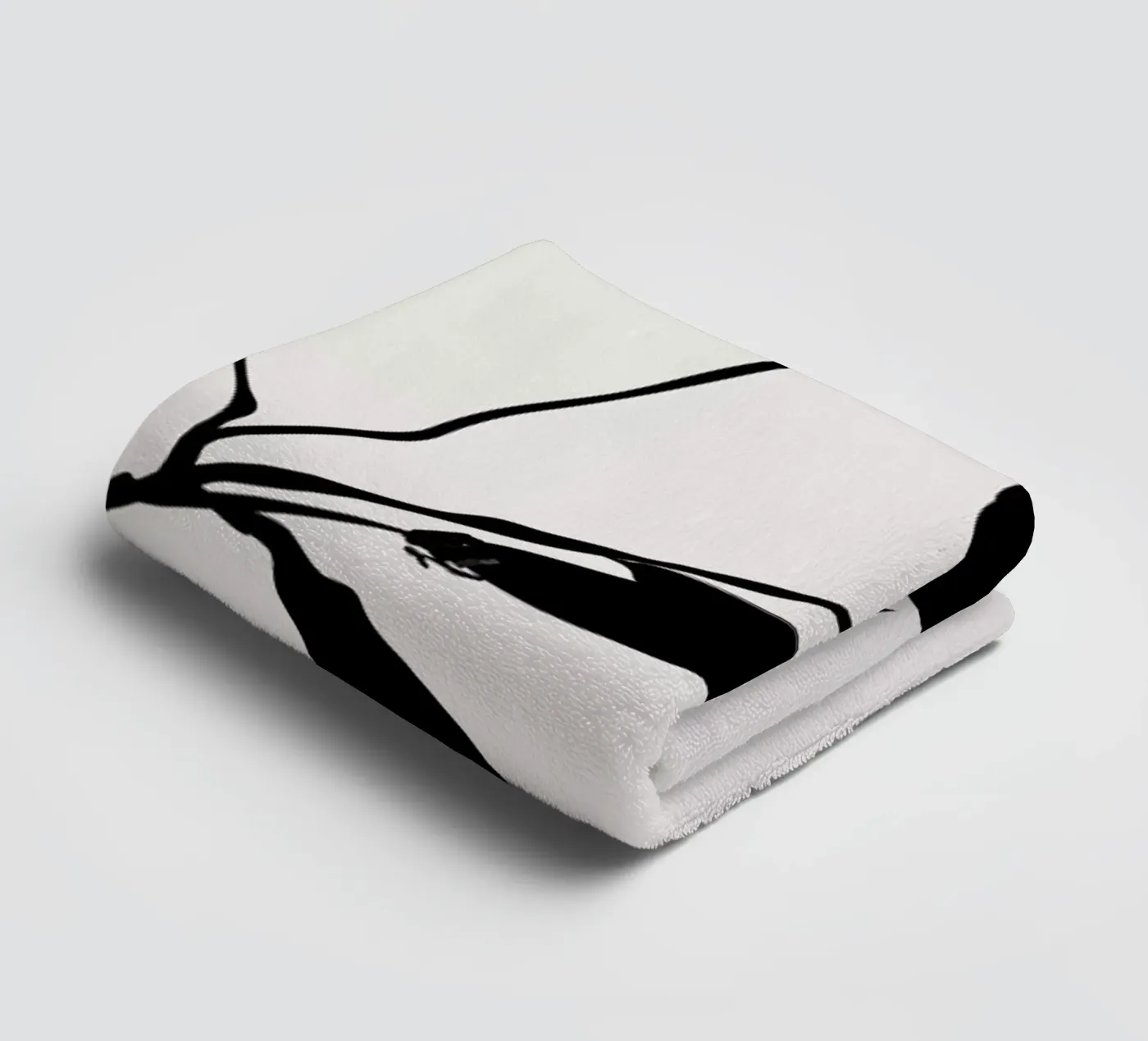 Nero towel by Kubistika