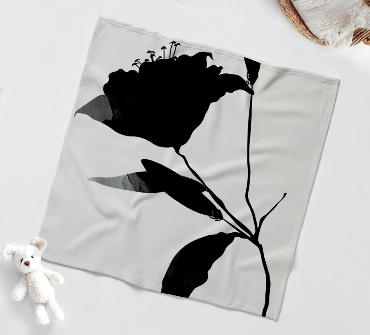 Nero fleecedeken van Kubistika