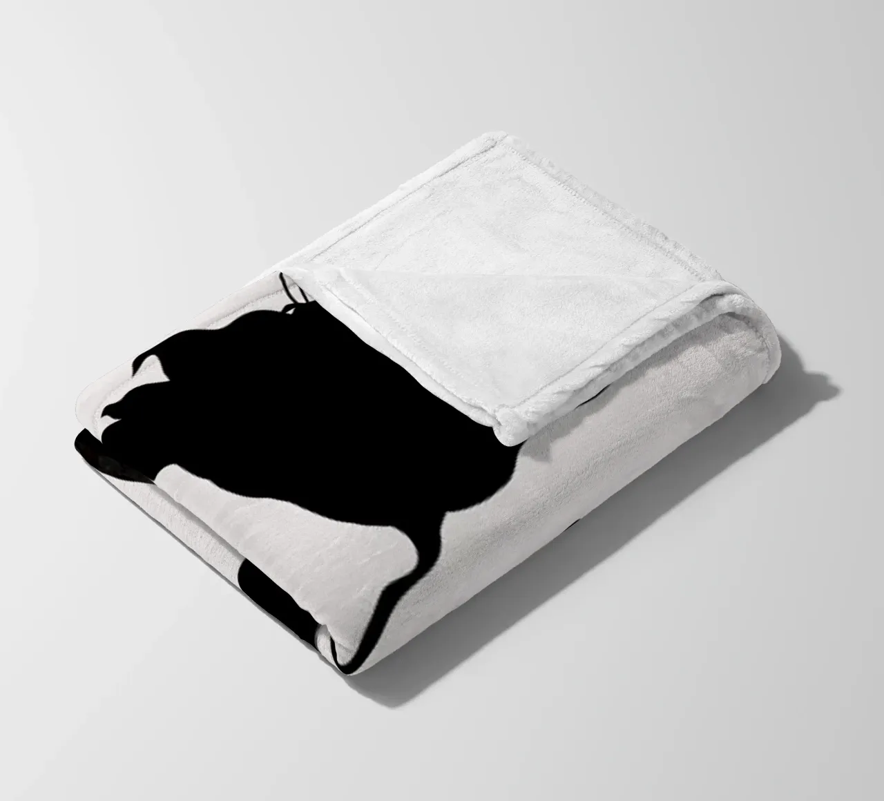 Nero coperta in pile da Kubistika