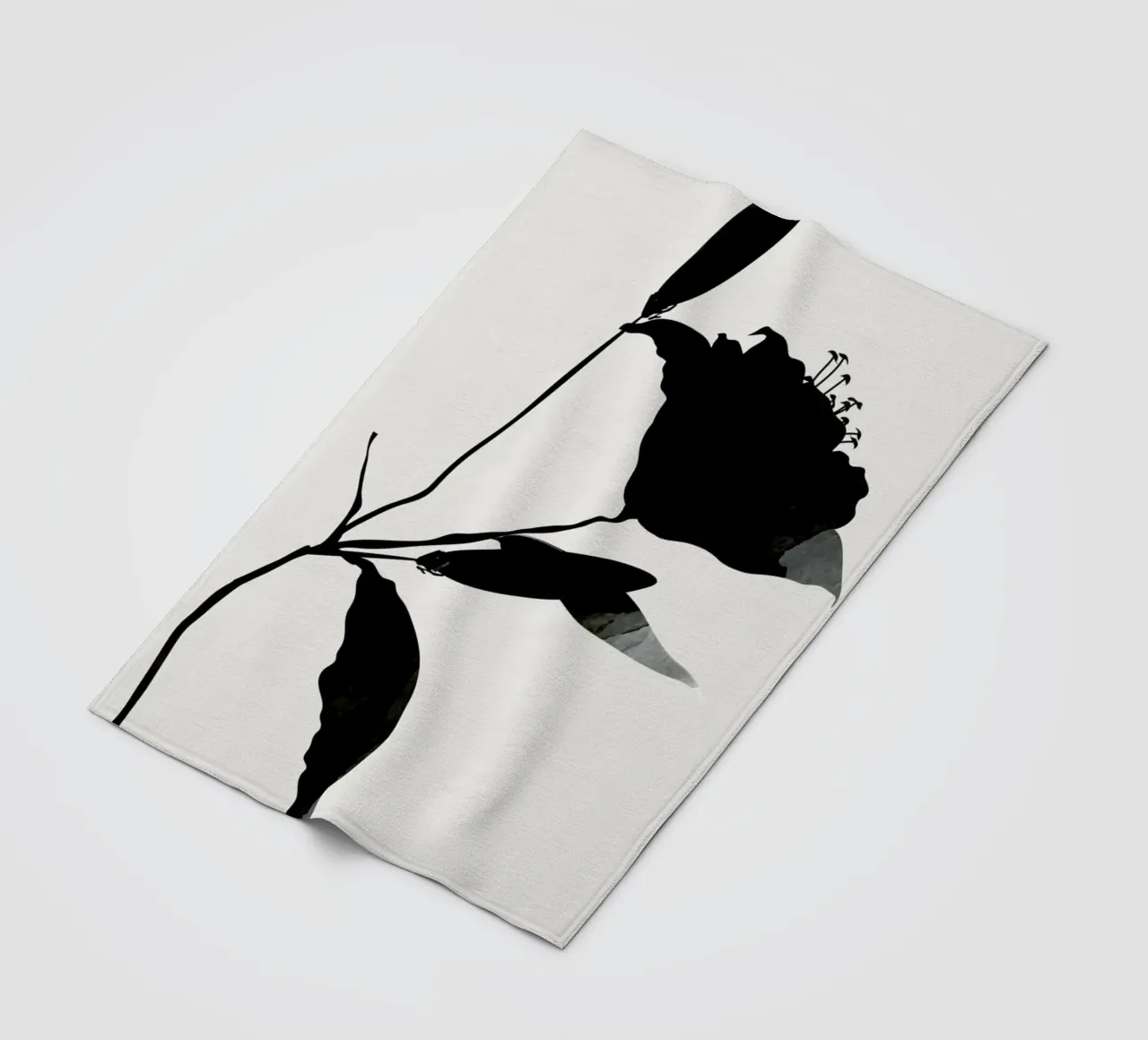 Nero coperta in pile da Kubistika